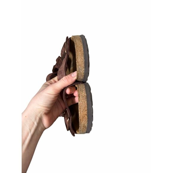 BIRKENSTOCK MILANO MEN\'S SANDALS HABANA OILED Brown LEATHER SIZE 42 main image 4